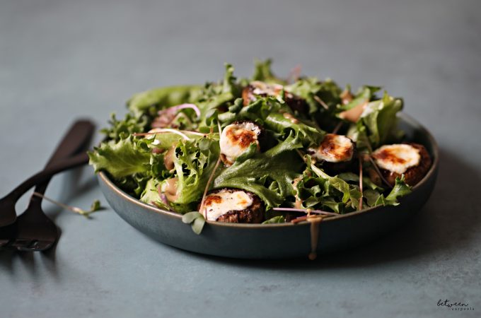 cheese stuffed mushrooms salad